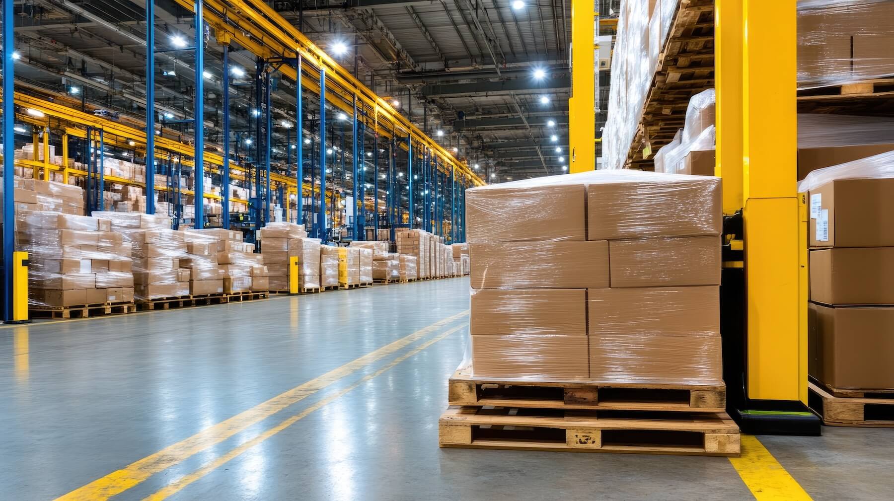 FMCG warehouse and consumer goods